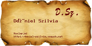 Dániel Szilvia névjegykártya